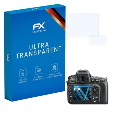 Abbildung von atFoliX Schutzfolie kompatibel mit Nikon D800E Folie, ultraklare FX Displayschutzfolie (3er Set)