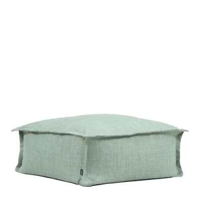 Abbildung von Icon Vita Hocker, Salbeigrün, Wasserabweisender Stoff, Outdoor Sitzsack, Sitzpuff Hocker mit Füllung, Riesen Fußhocker für das Wohnzimmer, Garten, Terrasse