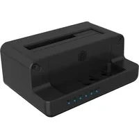 Abbildung von ICY BOX HDD/M.2 NVMe SSD Docking Station USB 3.2 Gen 2 (10 Gbit/s), Festplatten Klonstation und Lesegerät (SATA 2,5/3,5 Zoll M.2 NVMe), Extern, Adapter, C, A, IB 2914MSCL C31