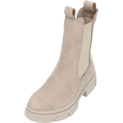 Abbildung von Tamaris Damen Chelsea Boots, Frauen Stiefeletten,TOUCHit Fußbett,uebergangsstiefel,Schlupfstiefel,hoch,Boots,Stiefel,Taupe NUBUC,37 EU