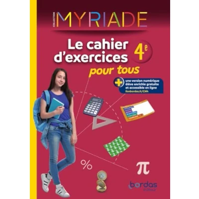 Abbildung von Myriade Maths 4e 2024 cahier d&#039;exercices pour tous: Le tous