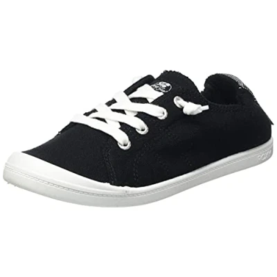 Abbildung von Roxy Bayshore Sneaker low, Damen, Größe: 37, Black/anthracite Textil