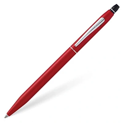 Abbildung von Cross Click Kugelschreiber (Druckmechanik, Schreibfarbe: schwarz) rot metallic