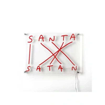 Abbildung von SELETTI Santa Satan LED Deko Wandleuchte, rot