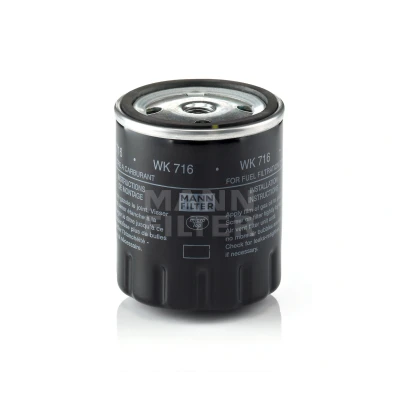 Abbildung von MANN FILTER WK 716 Kraftstofffilter Anschraubfilter MERCEDES BENZ: T1 Bus, Kastenwagen, W123 T modell, PUCH: G modell