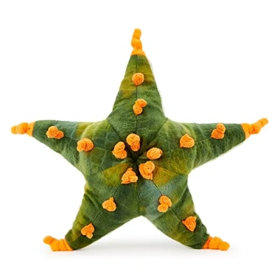 Abbildung von Zappi Co Weich gefülltes Kuscheltier für Kinder Grüner und orangefarbener Nobbly Seestern Plüschtier (23 25 cm) Safari Tiere Kollektion Plüschteddy Neugeborenes erstes Kind