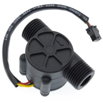 Abbildung von DollaTek YF S201 Wasserdurchflusssensor Durchflussmesser Hall Durchflusssensor Wasserregelung 1 30 l/min DC 5 18V für 1/2 Zoll Warmwasserbereiter Wasserspender