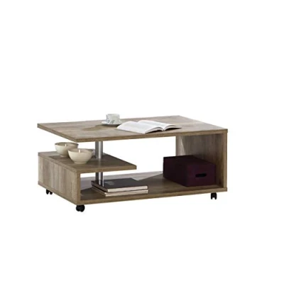 Abbildung von FORTE Bailey Couchtisch, Holzwerkstoff, Eiche Antik, 105 x 60 45.60 cm