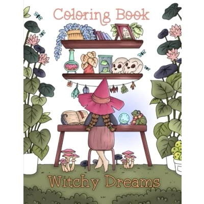 Abbildung von Witchy Dreams Coloring Book: A Witch Themed Halloween Book for Adults and Kids (Realms of Dreams, Band 4)