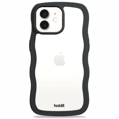 Abbildung von Apple iPhone 12 Pro Hülle Recycelter Kunststoff Holdit Hard Case/Backcover Handyhülle Schwarz