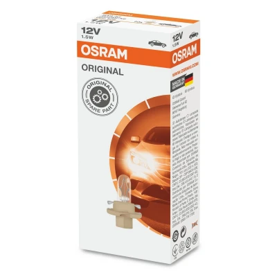 Abbildung von Glühlampe, Instrumentenbeleuchtung OSRAM 2452MFX6