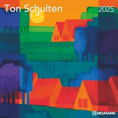 Abbildung von N NEUMANNVERLAGE Ton Schulten 2025 Broschürenkalender, 30x30cm, Wandkalender mit Abbildungen von Schulten, Mondphasen, viel Platz für Notizen und internationale Feiertage/Kalendarium