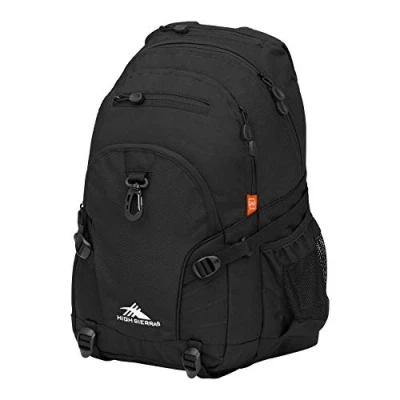 Abbildung von High Sierra Loop Rucksack, Schule, Reisen oder Arbeit, mit Tablet Hülle, schwarz (Schwarz) 53646 1041