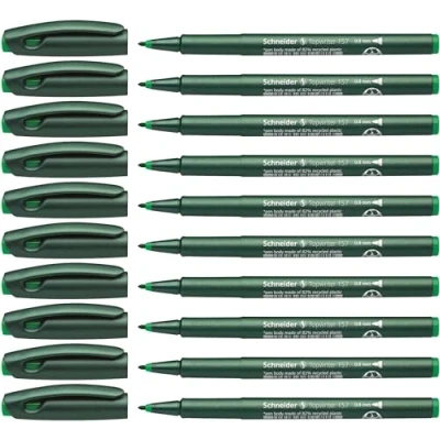Abbildung von Schneider Topwriter 157 Faserschreiber (0,8 mm) 10er Packung grün