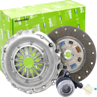 Abbildung von VALEO KIT3P (CSC) 834060 Kupplungssatz mit Kupplungsdruckplatte, Zentralausrücker Kupplungsscheibe 240 RENAULT: MEGANE 2 Kombi, SCENIC