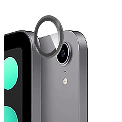 Abbildung von GIOPUEY [Kompletter Schutz Kameraschutz Kompatibel mit iPad Mini 6/Mini 7 2024, [Doppelter Schutz] Metall Ring + Schutzglas, Black
