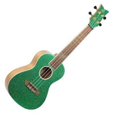 Abbildung von Ortega Guitars Konzert Ukulele grün Element Series inklusive Deluxe Gigbag Fichte/Catalpa (RUEL MGR)