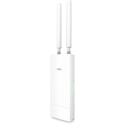 Abbildung von Cudy Unlocked Outdoor 4G LTE Cat 6 Gigabit Modem Router mit SIM Kartensteckplatz, 2 CA, AC1200 WLAN, IP65, abnehmbare Antennen, passiver PoE Adapter, Mast oder Wandmontage, VPN, LT700