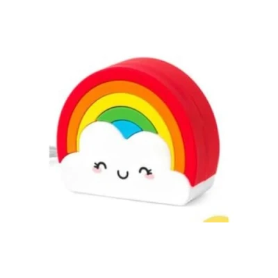 Abbildung von Legami Tragbares Ladegerät, My Super Power, wiederaufladbarer Akku, 8,8 x 10,6 cm, Rainbow Thema, USB Lade /Micro Ladekabel für die Powerbank in 4 Stunden enthalten, Kapazität 4800 mAh
