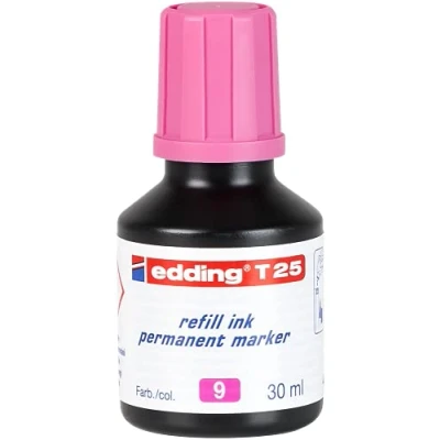 Abbildung von edding Nachfülltinte T 25 für Permanentmarker 30ml rosa