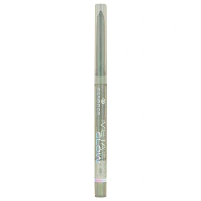 Abbildung von essence META GLOW duo chrome eye pencil, Nr. 03, Grün, langanhaltend, hochpigmentiert, Wischfest, farbintensiv, holographisch, vegan, wasserfest, Nanopartikel frei, ohne Parfüm, 1er Pack (0.22g)