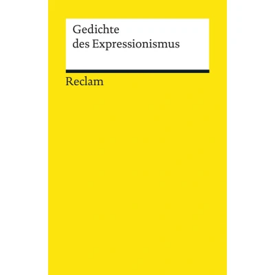 Abbildung von Gedichte des Expressionismus (Reclams Universal Bibliothek)