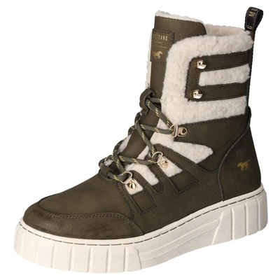 Abbildung von Mustang Shoes Winterboots, Schnürboots, Plateauboots, Snowboots mit Anziehlasche