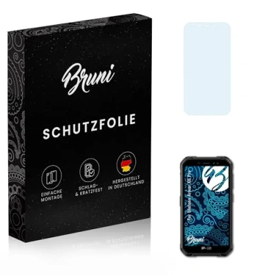Abbildung von Bruni Schutzfolie kompatibel mit Ulefone Armor X6 Pro Folie, glasklare Displayschutzfolie (2X)