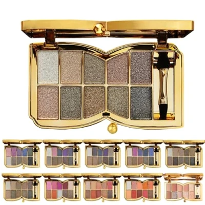 Abbildung von 10 Colors Sparkle Shimmer Eyeshadow Palette, Glitter Professional Makeup Palette (06#)