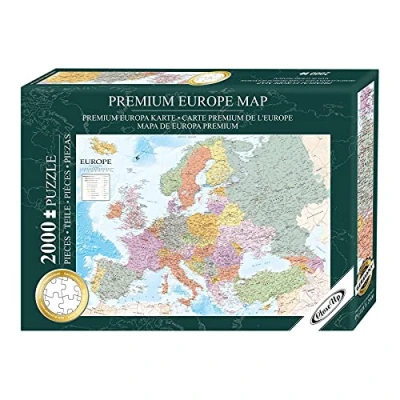 Abbildung von Close Up Europakarte Puzzle 2000 Teile Englisch 97 x 69 cm (96,6cm 68,8cm)