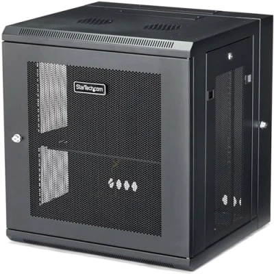 Abbildung von StarTech.com 4 Pfosten 12HE Wand Netzwerkschrank mit 1HE Fachboden, 19&quot; Server Rack für IT / Daten Computer Ausrüstung