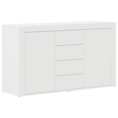 Abbildung von vidaXL Sideboard Weißes Weiß Holz 120 x 36 69 cm Stauraum (1 St)