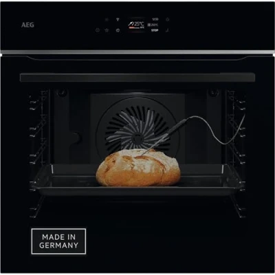 Abbildung von AEG Wifi Einbaubackofen Serie 7 TFT FullTouch Farbdisplay mit Kochassistent Made in Germany Pyrolyse Selbstreinigung Kerntemperatursensor: für punktgenaues Garen 1x Vollauszug TE7PB63ZAB