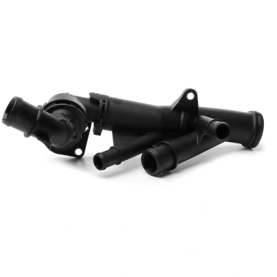 Abbildung von METZGER 4006442 Kühlwasserthermostat 92 mit Dichtungen, Rohrleitung, Rohrstutzen Flansch, ohne Schrauben Kunststoff