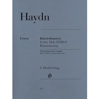 Abbildung von Konzert für Klavier (Cembalo) und Orchester D dur Hob. XVIII:11; KA 4 ms: Instrumentation: 2 Pianos, hands, Piano Concertos (G. Henle Urtext Ausgabe)