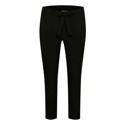 Abbildung von Kaffe Curve JIA BELT Pants Stoffhose, Damen, Größe: 54, Black deep