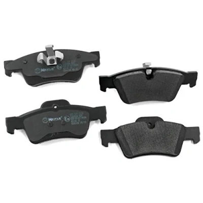 Abbildung von MEYLE 025 239 2318 Bremsbelagsatz ORIGINAL Quality Hinterachse für Verschleißwarnanzeiger vorbereitet mit Anti Quietsch Blech MERCEDES BENZ: R Klasse