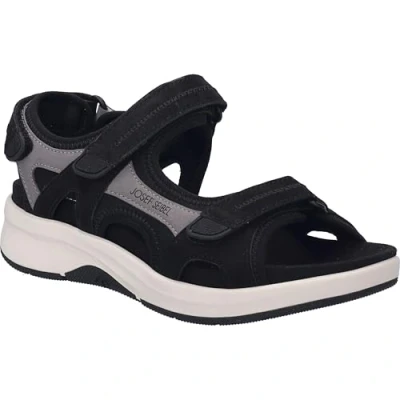 Abbildung von Josef Seibel Estelle Riemensandalette schwarzgrau, Damen, Größe: 40, Schwarz grau Schuhe