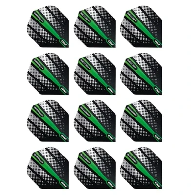 Abbildung von RED DRAGON Hardcore Radical Green Flash Dart Flights 4 Sets Per Pack (12 in total)
