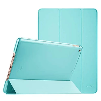 Abbildung von ProCase Hülle für iPad 9./8./7. Generation 10,2 Zoll 2021 2020 2019, Schutzhülle Smart Case Cover Kompatibel mit 9/8/7 Aqua