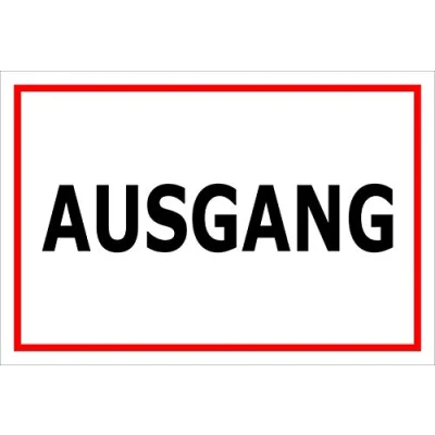 Abbildung von Melis Folienwerkstatt Aufkleber Ausgang 30x20cm S00085 096 B 20 VAR