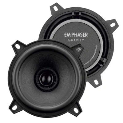 Abbildung von EMPHASER ECX G4 10 cm / 4“ Auto Lautsprecher, Koaxial System für PKWs und Reisemobile, Sound Armaturenbrett, Türen, Heck, geringe Einbautiefe, 60 Watt RMS, 1 Paar