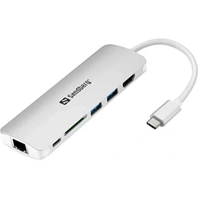 Abbildung von Sandberg USB C Dock HDMI LAN SD USB,61W