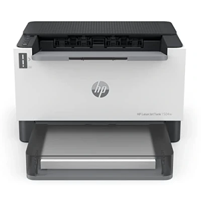 Abbildung von HP Laserjet Tank 1504w Laserdrucker mit Dual Band Wi Fi, Bluetooth LE, Smart App, inklusive Original Toner für bis zu 5000 Seiten, 22 Seiten/Min, beidseitig drucken, stromsparend, weiß