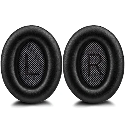 Abbildung von Ersatz Ohrpolster für Bose QC35, Premium Ersatzpolster QuietComfort 35 (QC35) Kopfhörer, QC15 QC25 QC2 QC35 Ae2 Ae2i Ae2w SoundTrue &amp; SoundLink.