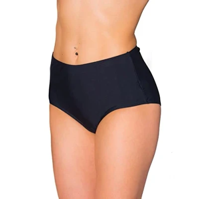 Abbildung von Aquarti Bikini Hose Damen Bikinihose Slip mit Hohem Bund