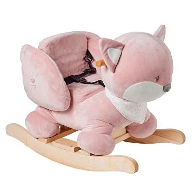 Abbildung von Nattou Schaukeltier, Fuchs Alice, Inkl. Sicherheitsgurt, Fröhliches Hin und Herschaukeln, 63 x 33 45,5 cm, Alice Pomme, Polyester/Holz, Rosa