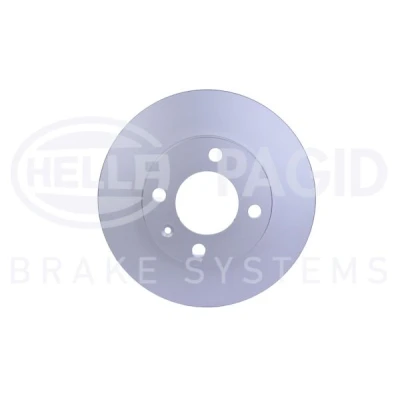 Abbildung von HELLA PRO 8DD 355 100 131 Bremsscheibe 239 12 04/05 voll beschichtet ohne Radbefestigungsbolzen, Radnabe VOLKSWAGEN: GOLF 3, 2