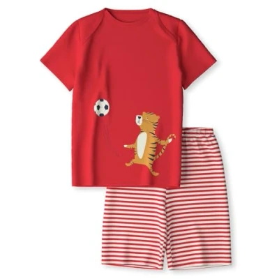 Abbildung von CALIDA Toddlers Kurz Pyjama Kinder, aus 100% weicher Bio Baumwolle, natürliche Temperaturregulierung, pflegeleicht