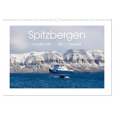 Abbildung von Spitzbergen Landschaft Eis Tierwelt (Wandkalender 2025 DIN A3 quer), CALVENDO Monatskalender